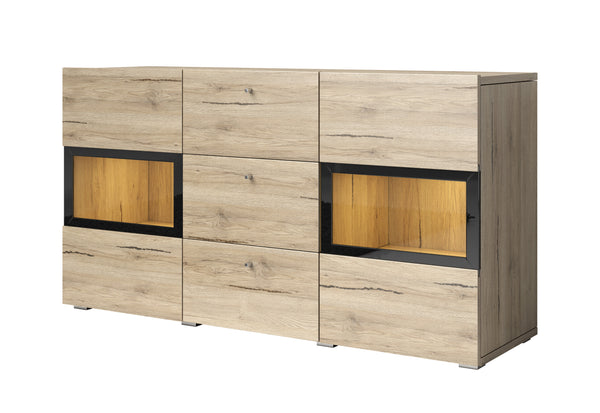 Dressoir – Ebony – Eiken – 132cm