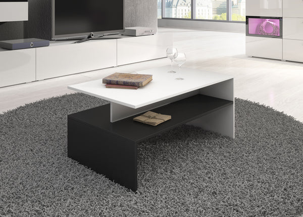 Salontafel – Ebony – Wit – 100cm