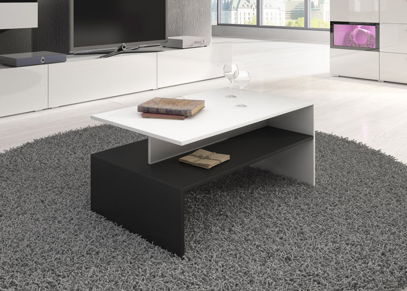 Salontafel – Ebony – Wit – 100cm