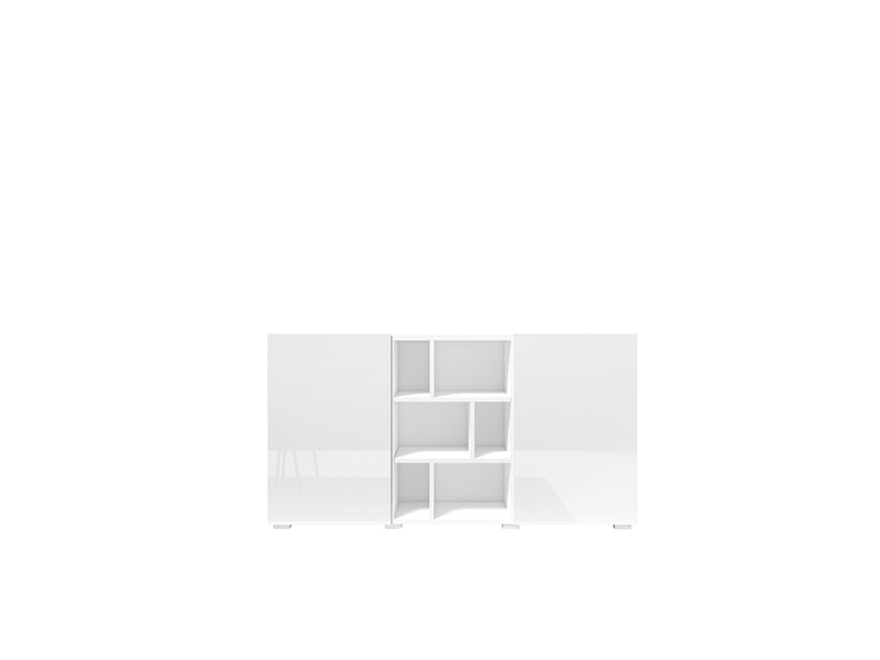 Dressoir - Banyan - Hoogglans wit - 68cm hoog