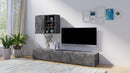 Tv-meubel met wandkast - Banyan - Betonlook