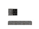 Tv-meubel met wandkast - Banyan - Betonlook