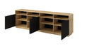 Dressoir - Peepal - Type 2 - Matzwart/Eiken
