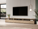 Tv-meubel – Ebony – Eiken – 270cm