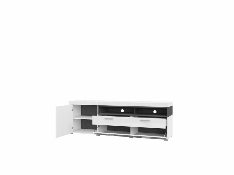 Tv-Meubel - Sandal - Type 2 - Hoogglans wit - 189cm