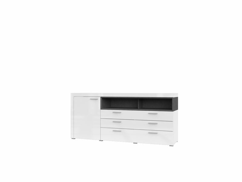 Dressoir - Sandal - Type 2 - Hoogglans wit - 189cm