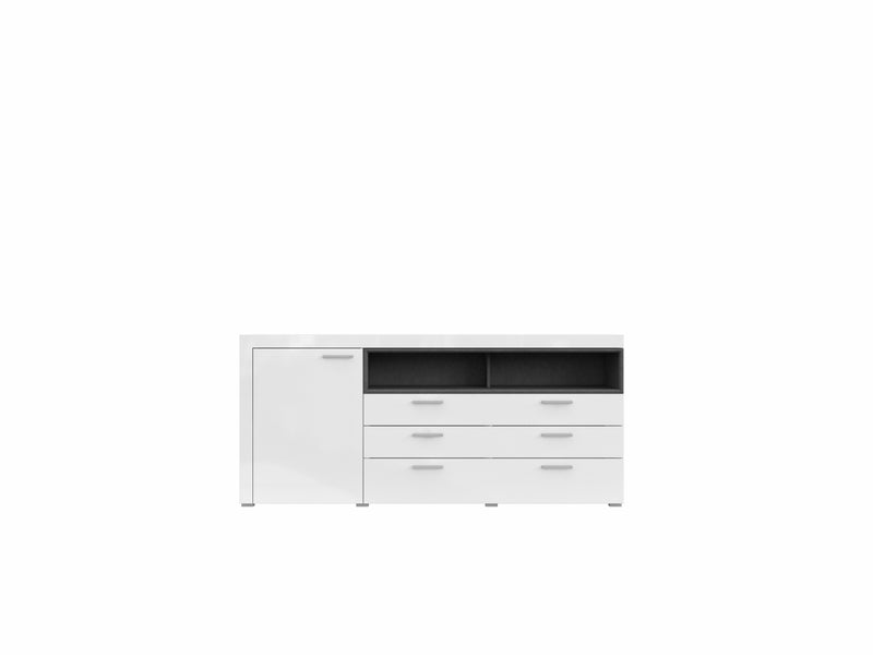 Dressoir - Sandal - Type 2 - Hoogglans wit - 189cm