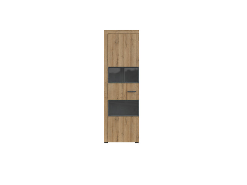 Vitrinekast - Sandal - Licht eiken - Design - 197cm