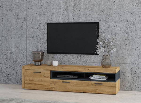 Tv-meubel - Sandal - Type 1 - Licht eiken - 189cm