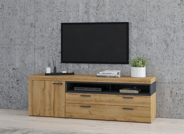Tv-meubel - Sandal - Type 2 - Licht eiken - 189cm