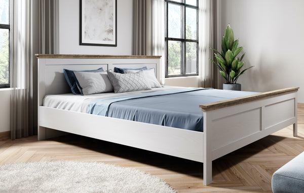 Tweepersoonsbed (160-200cm) - Bardi - Wit