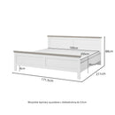 Slaapkamerset (160-200cm) - Bardi - Wit