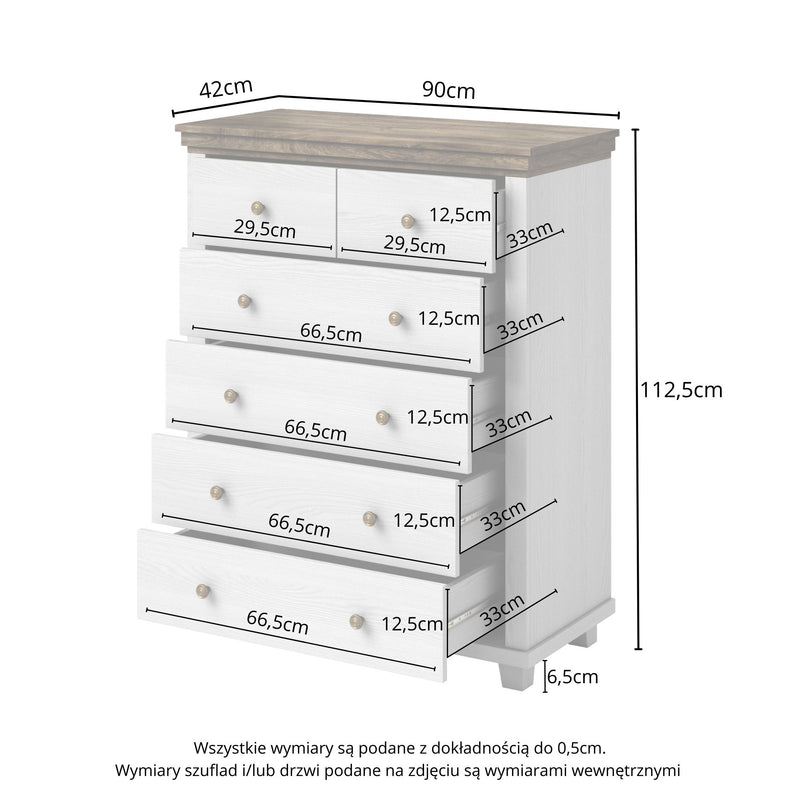 Commode - Bardi - Type 2 - wit - 113cm hoog