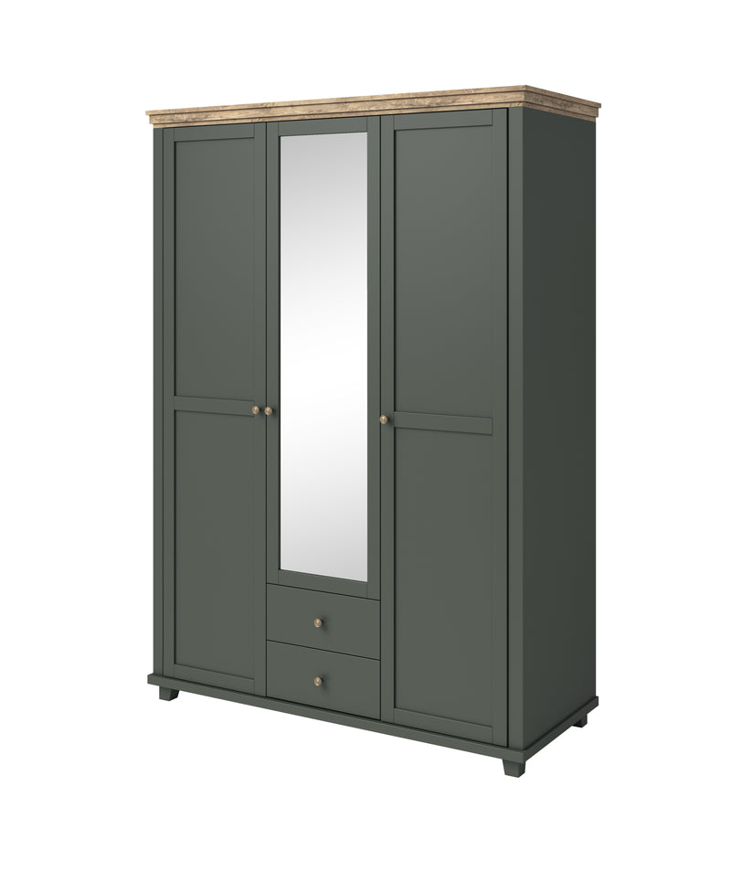 Slaapkamerset (160-200cm) - Bardi - Groen (donker)