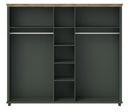 Kledingkast - Bardi - Type 3 - Groen (donker) - 246cm breed