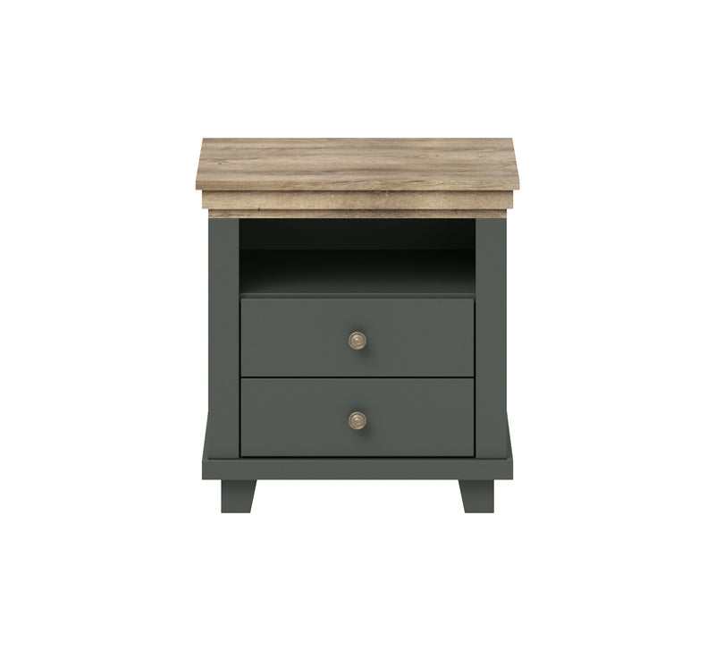 Nachtkast - Bardi - Groen (breed) - 54cm hoog