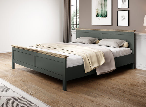 Tweepersoonsbed (180-200cm) - Bardi - Groen (donker)