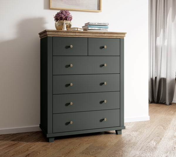 Commode - Bardi - Type 2 - Groen (donker) - 113 cm hoog
