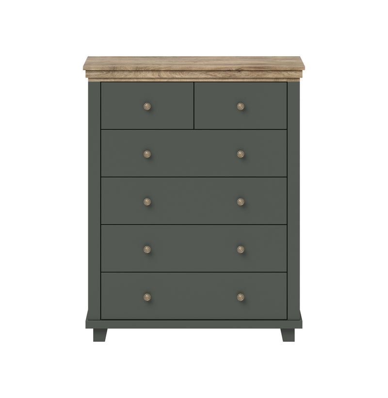 Commode - Bardi - Type 2 - Groen (donker) - 113 cm hoog