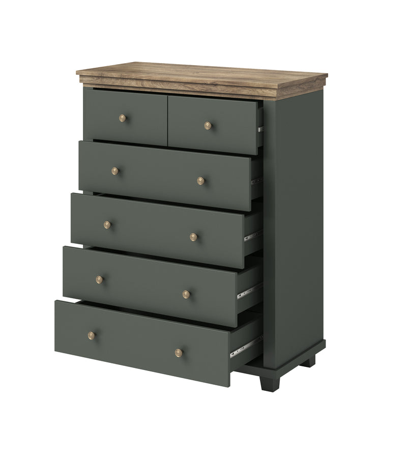 Commode - Bardi - Type 2 - Groen (donker) - 113 cm hoog