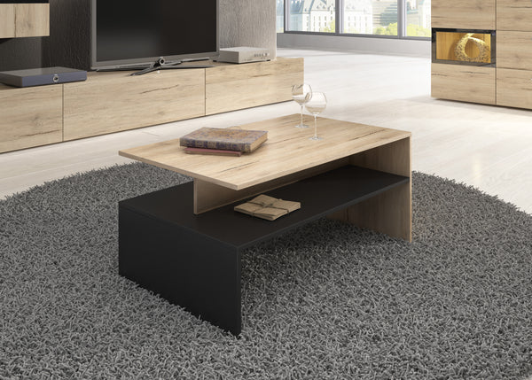 Salontafel – Ebony – Eiken – 100cm