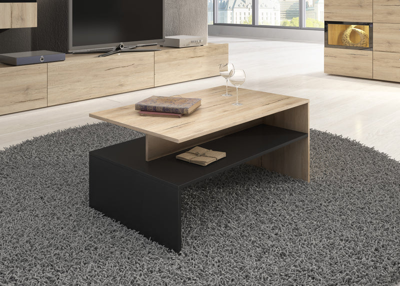 Salontafel – Ebony – Eiken – 100cm