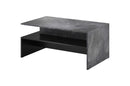 Salontafel – Ebony – Donker grijs (betonlook) – 100cm