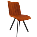 Stoel - Daisy - Oranje (donker) - Metalen poten