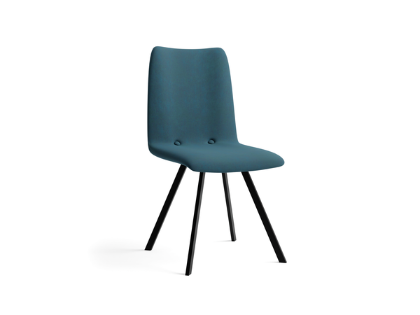 Stoel - Orchid - Blauw - Metalen poten