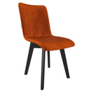 Stoel - Orchid - Donker oranje - Houten poten