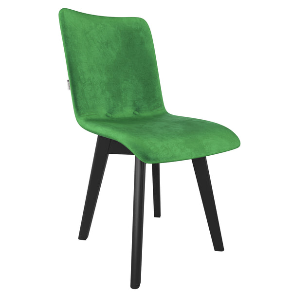 Stoel - Orchid - Groen - Houten poten
